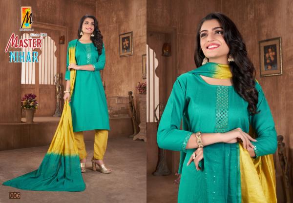 Master Nihar Regular Wear Kurti Pant And Dupatta Collection